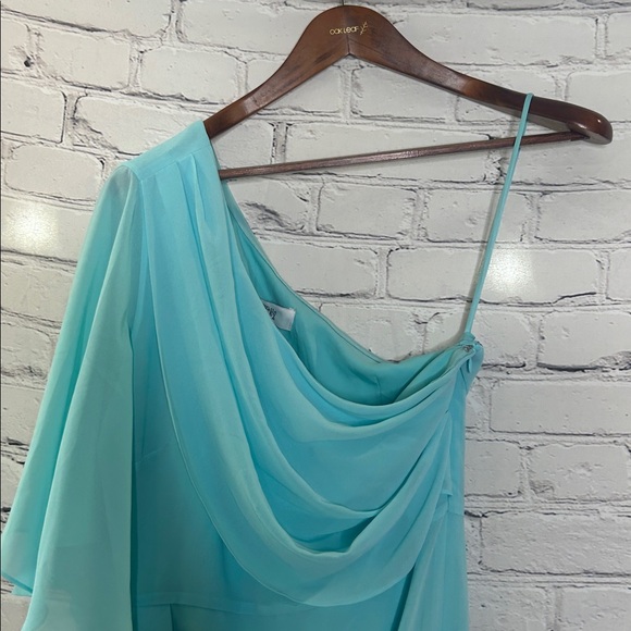 Badgley Mischka Belle One Shoulder Special Occasion Dress Size 8 - Picture 3 of 9